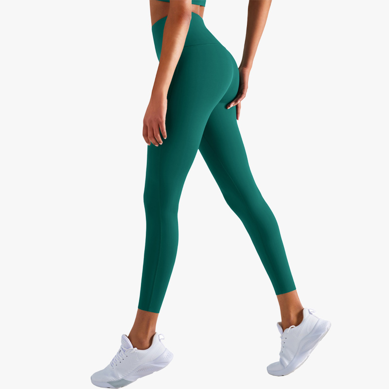 Women's High-Waisted Lycra Anti-Rolling Seamless Leggings