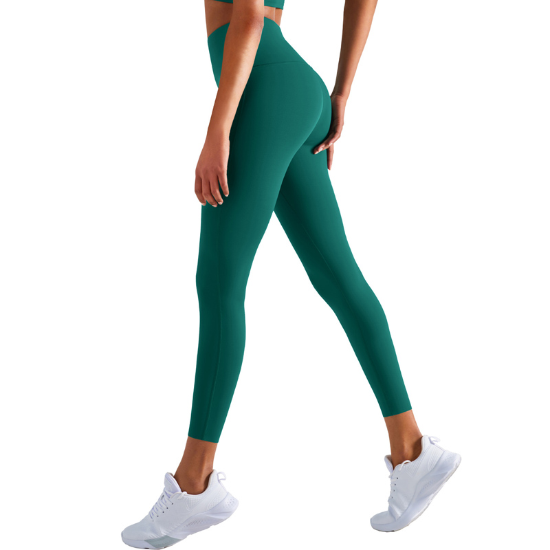 Women's High-Waisted Lycra Anti-Rolling Seamless Leggings