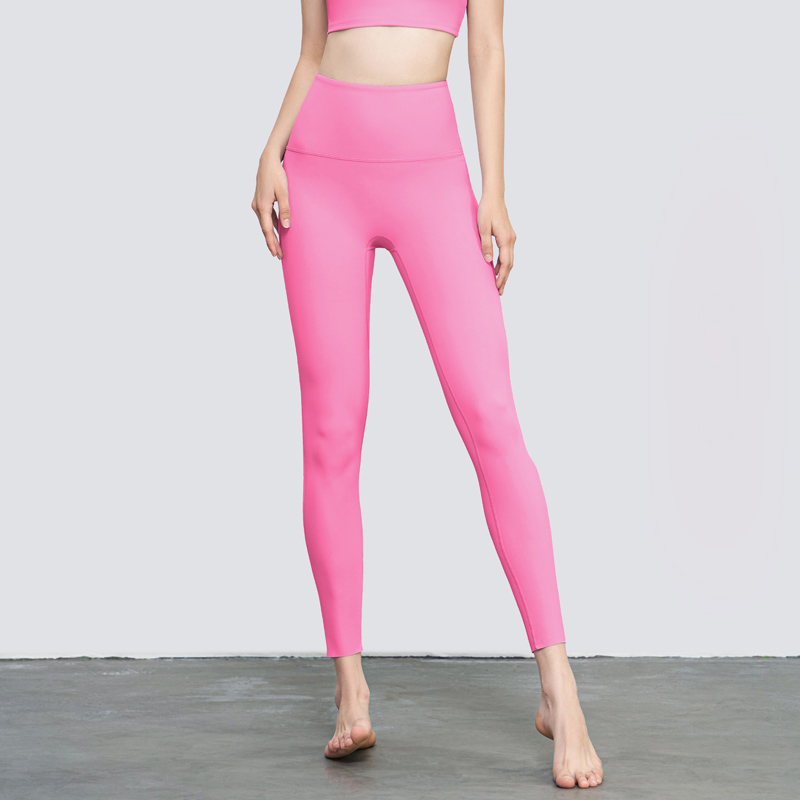 Women's High-Waisted Lycra Anti-Rolling Seamless Leggings