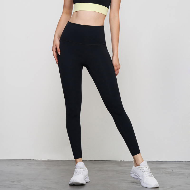 Women's High-Waisted Lycra Anti-Rolling Seamless Leggings