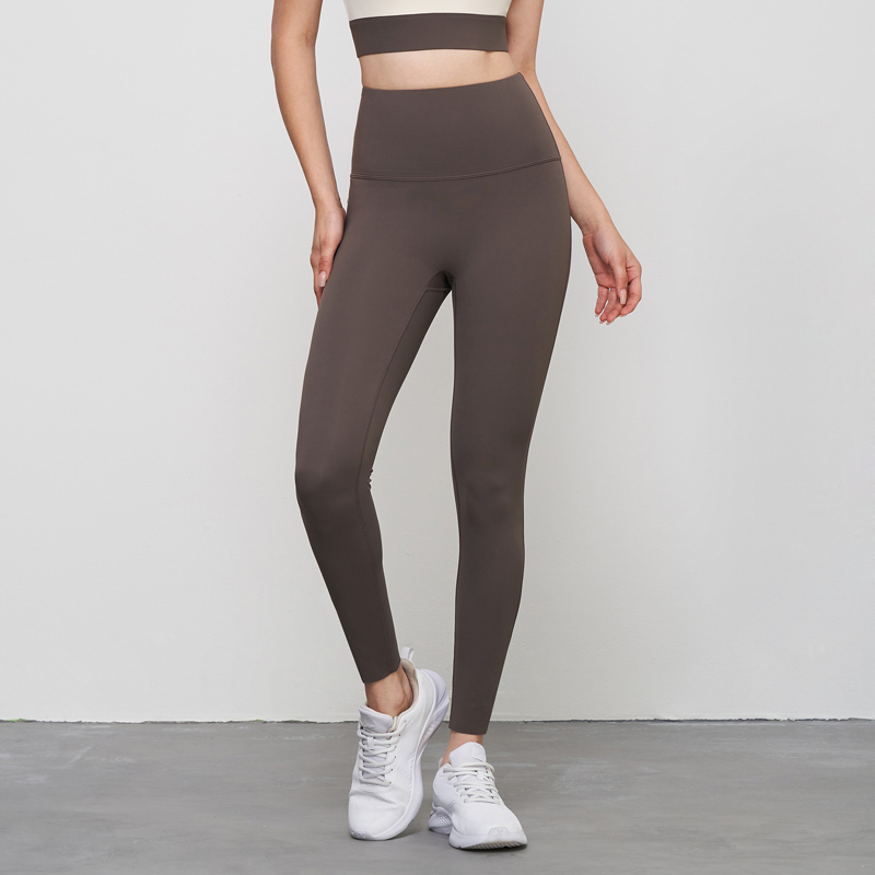 Women's High-Waisted Lycra Anti-Rolling Seamless Leggings