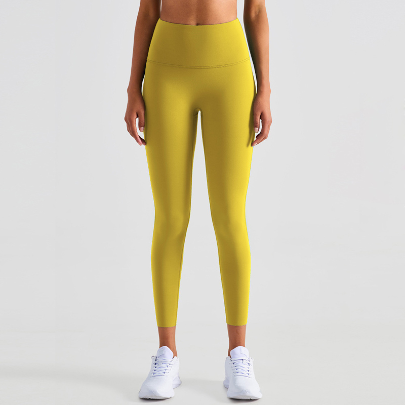 Women's High-Waisted Lycra Anti-Rolling Seamless Leggings