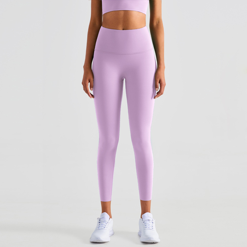 Women's High-Waisted Lycra Anti-Rolling Seamless Leggings