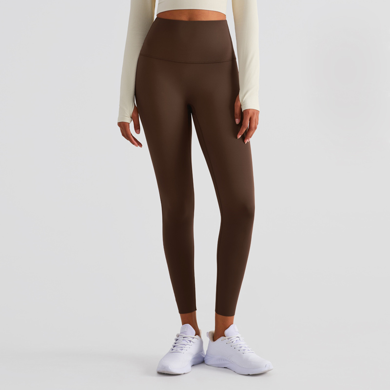 Women's High-Waisted Lycra Anti-Rolling Seamless Leggings