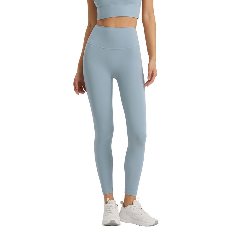 Untamed peach hip lifting and abdominal tightening sports leggings