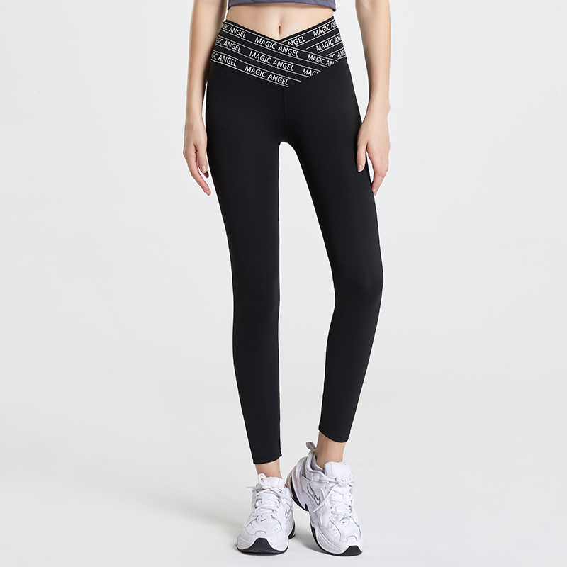 Women's cross printed yoga Barbie pants