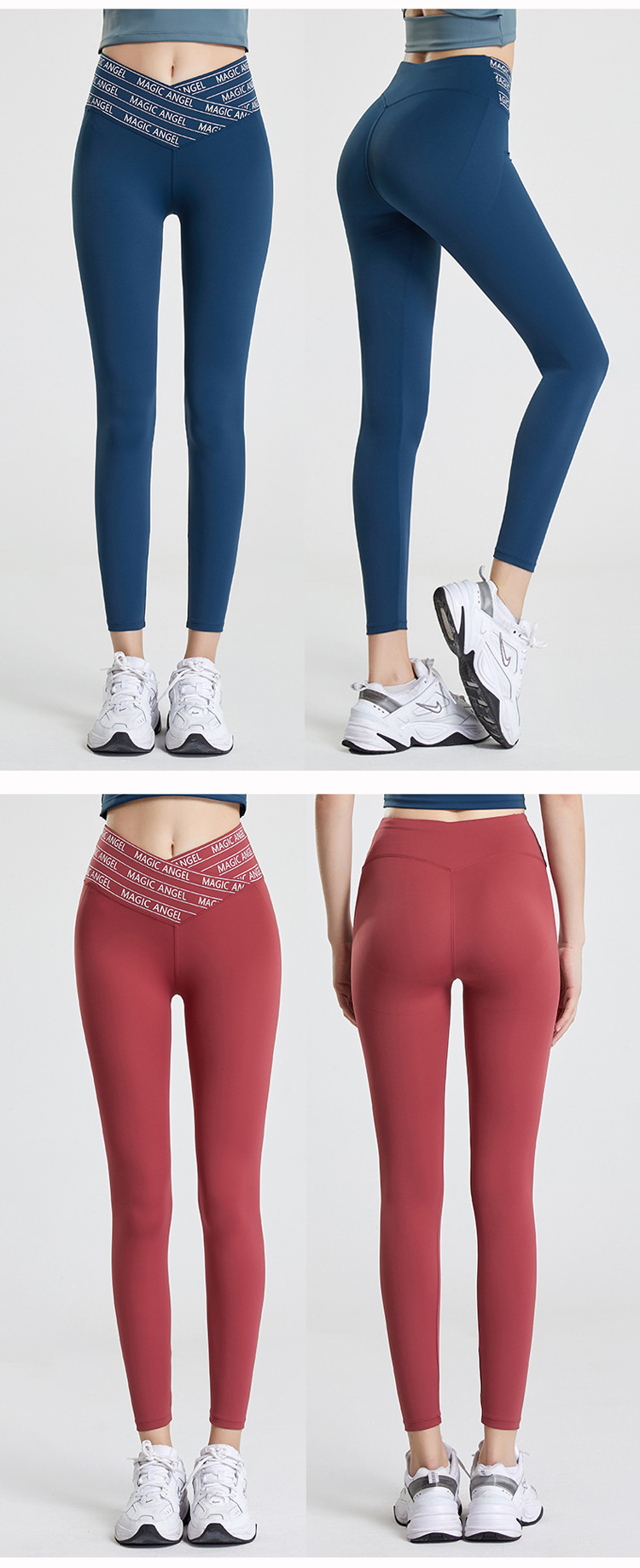 high-waisted cross printed Barbie yoga pants with pockets