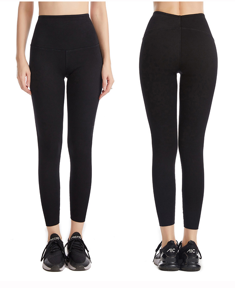 high-waist denim shark leggings for tummy control and hip lift
