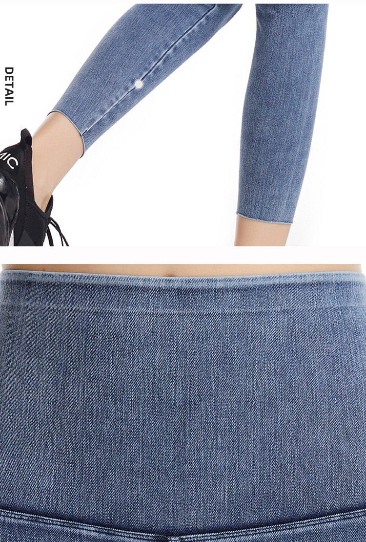 Women's One-Piece High-Waist Denim Shark Pants