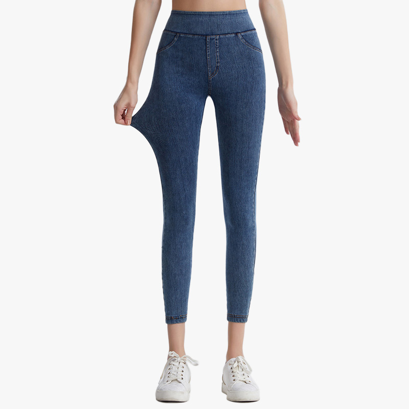 Custom--High-Waisted-Yoga-Jeans-Leggings-For-Laides