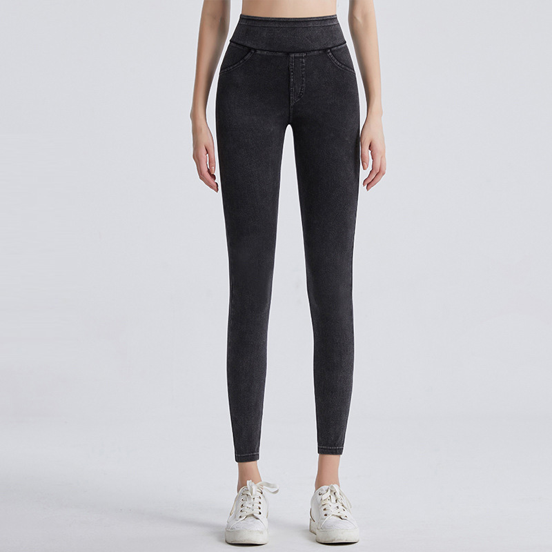 Custom--High-Waisted-Yoga-Jeans-Leggings-For-Laides