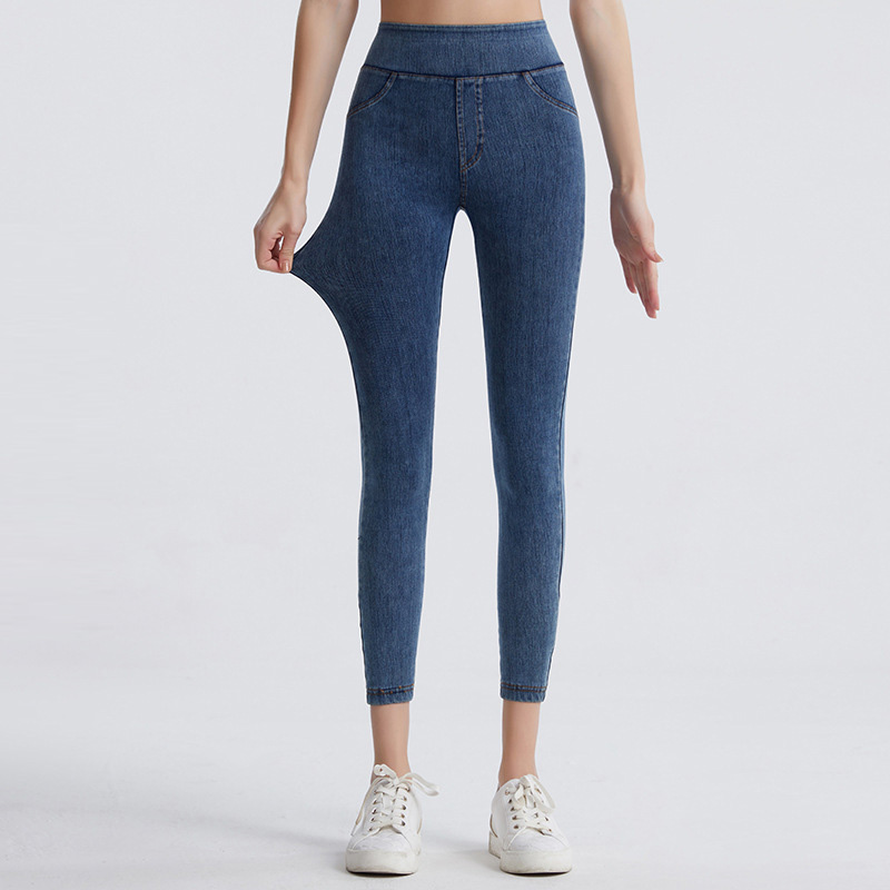 Custom--High-Waisted-Yoga-Jeans-Leggings-For-Laides