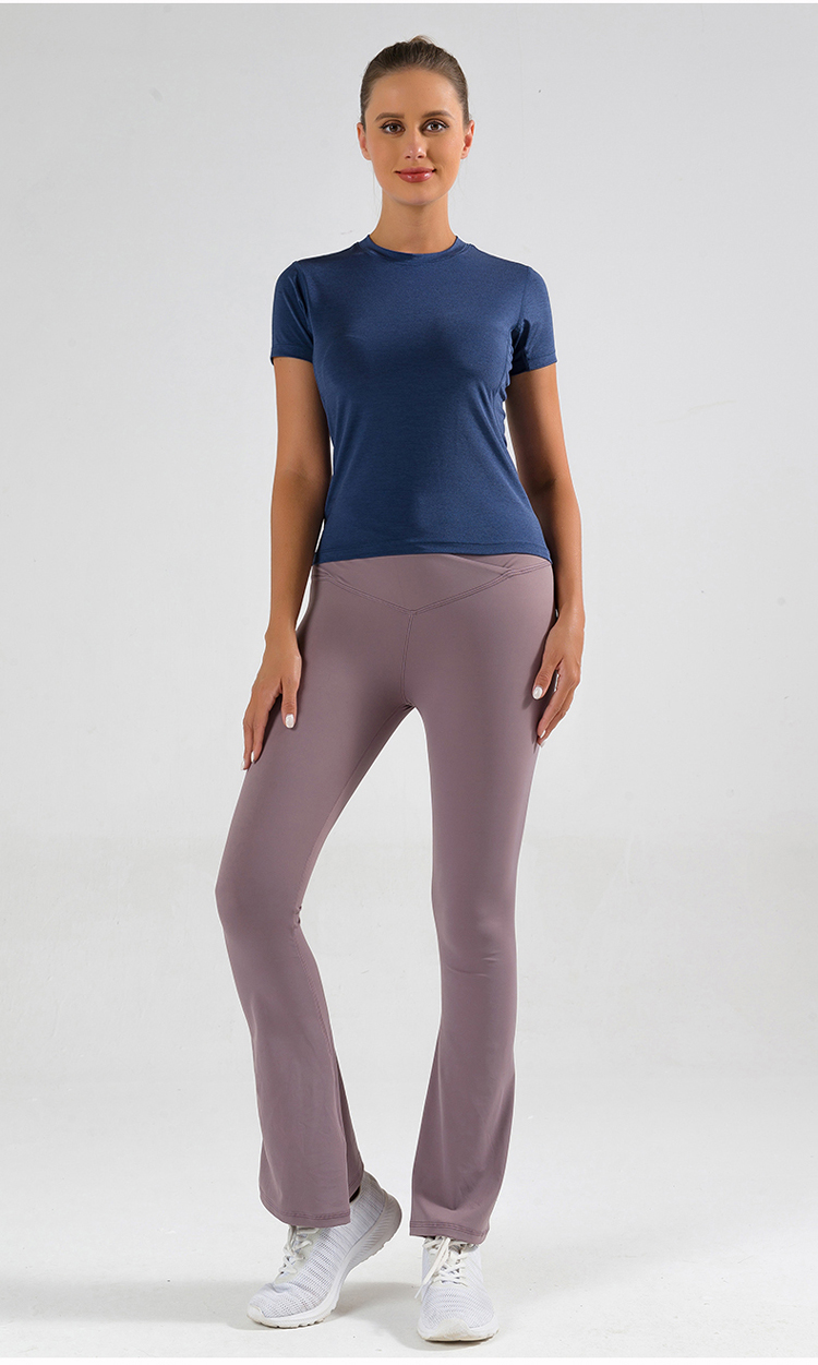 Vibrant color breathable workout shirts