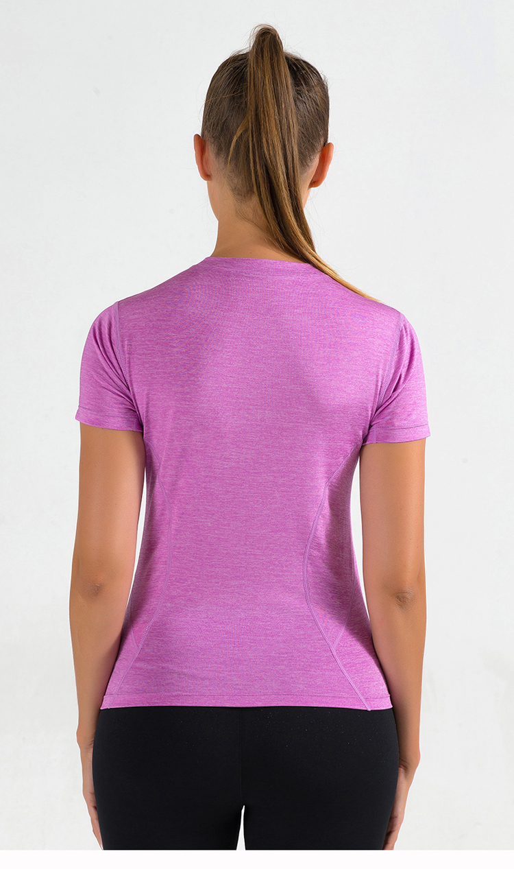 summer fitness tops with moisture-wicking