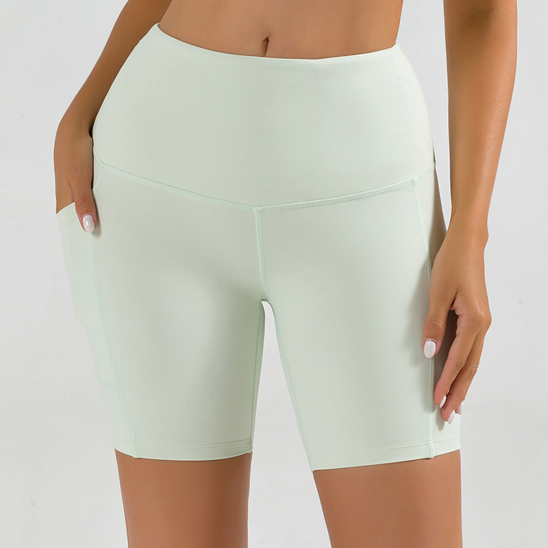 Custom High Waist Slimming Yoga Shorts - Seamless Booty Lift Workout Shorts