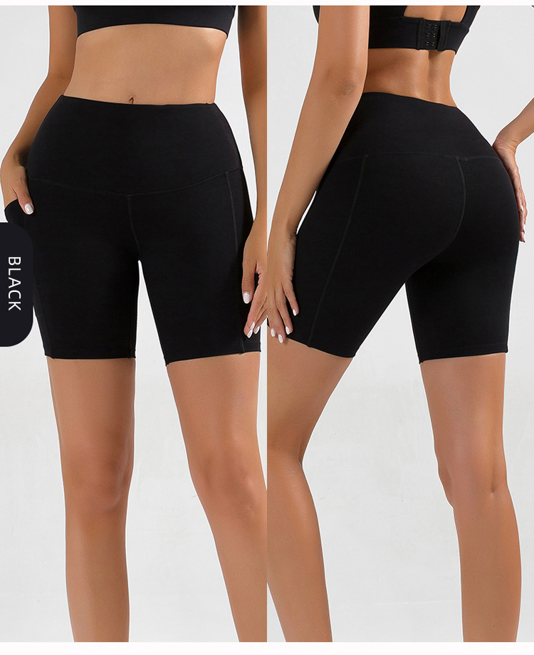 Black yoga shorts