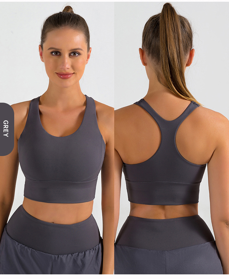 Grey sports bra for ladies