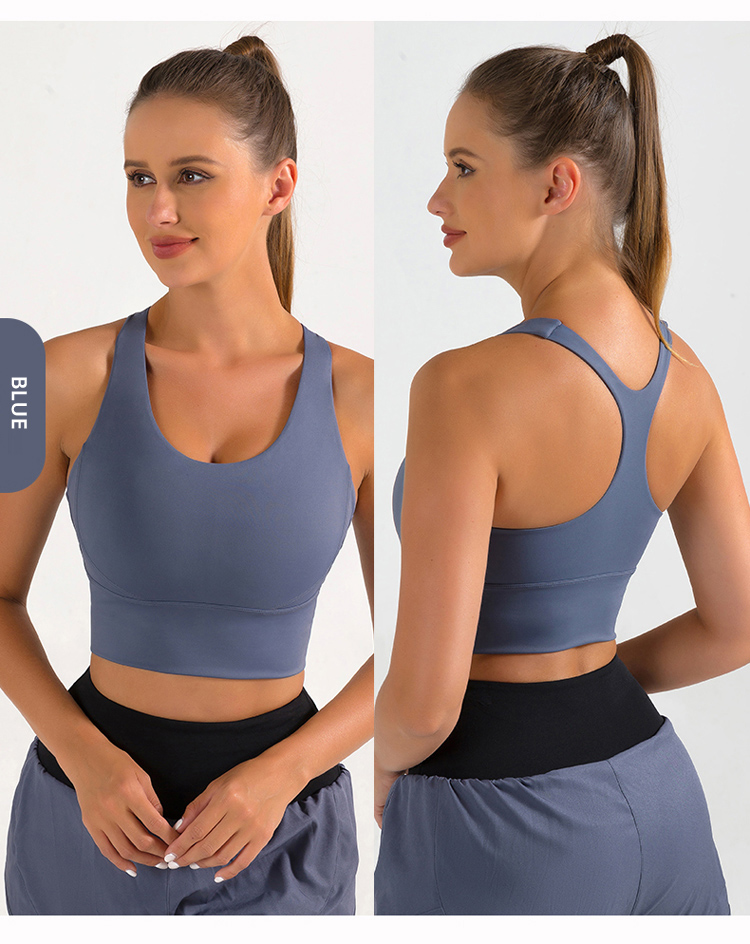 blue sports bra for women